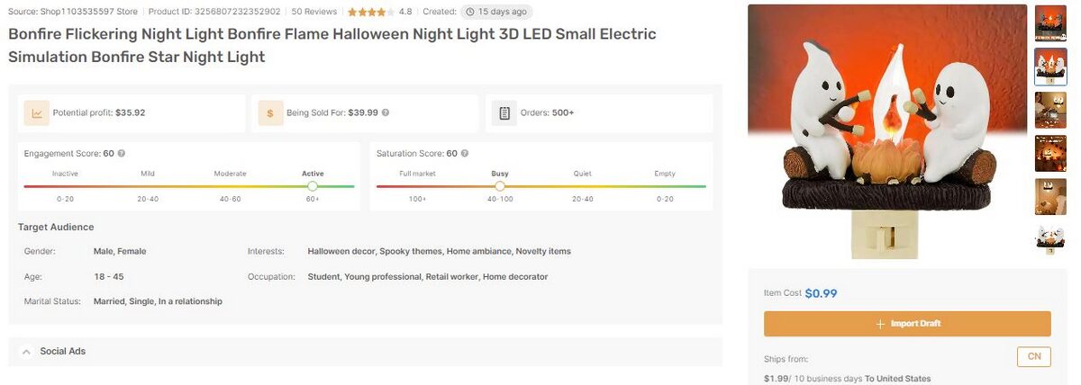 Best Items To Dropship Halloween Light