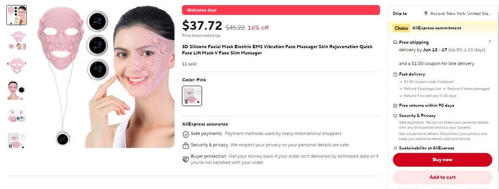 Facial Light Massager skin care dropshipping