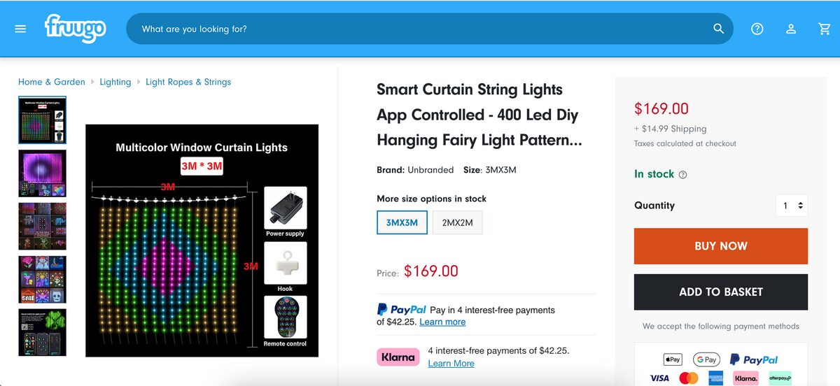 best items to dropship LED Smart Curtain Lights