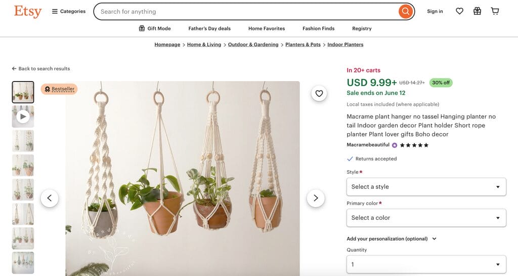 popular dropshipping products hanging planters