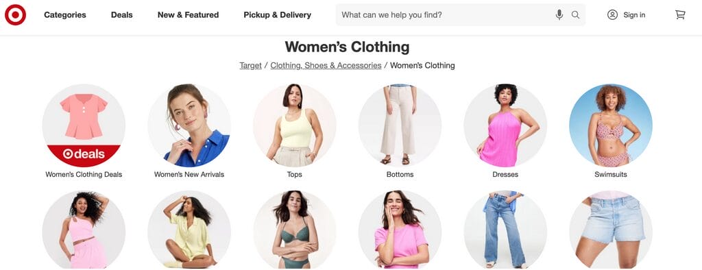 Target women’s clothing dropshippers supplier