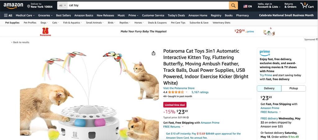 Cat toys popular dropshipping products