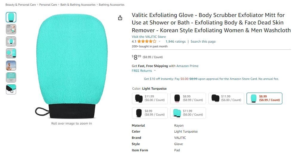 Exfoliating Gloves skin care dropshipping