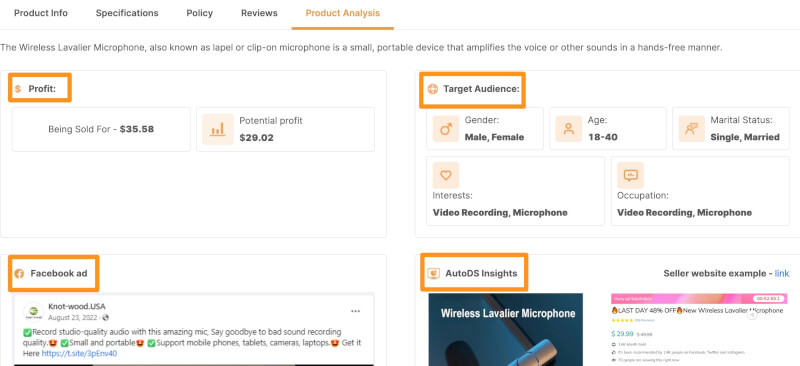 Advanced Insights make money dropshipping