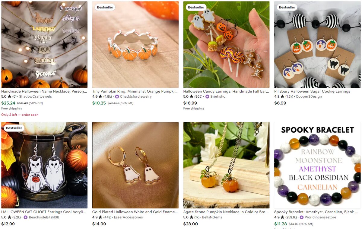 halloween jewelry dropshipping products