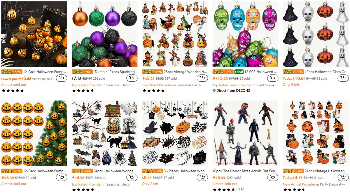  halloween tree ornaments dropshipping products