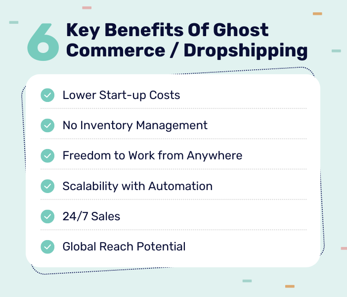 dropshipping ghost commerce benefits