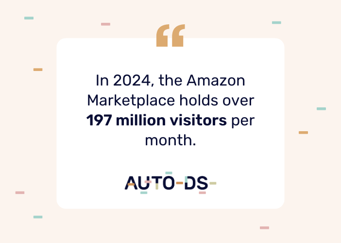 Amazon visitors per month