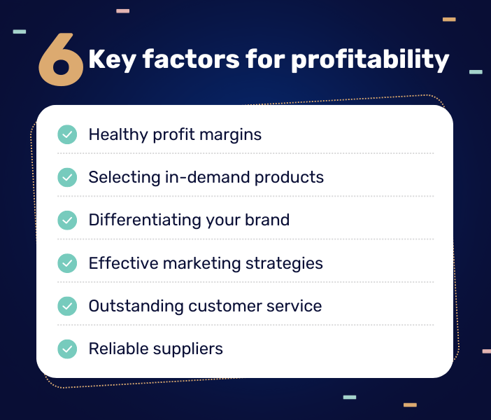 key factors for profitability in dropshipping