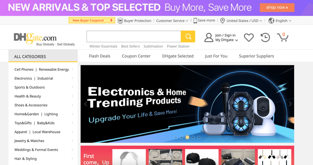 dhgate chinese website like alibaba