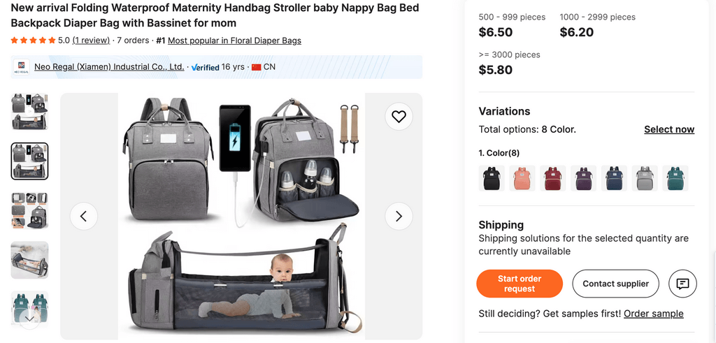 Dropship Diaper Backpack