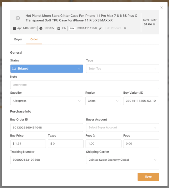 Automatic Order Fulfillment On Shopify Dropshipping Order Info