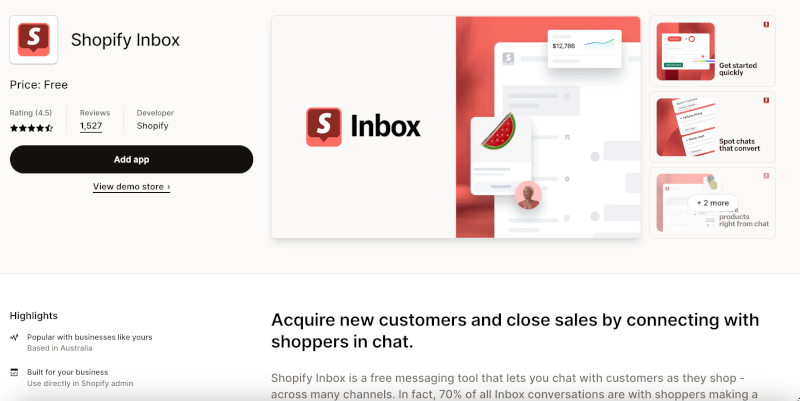 shopify inbox dropshipping app