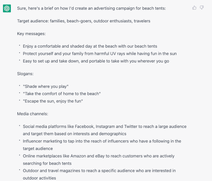 ChatGPT as an All-In-One Campaign Builder