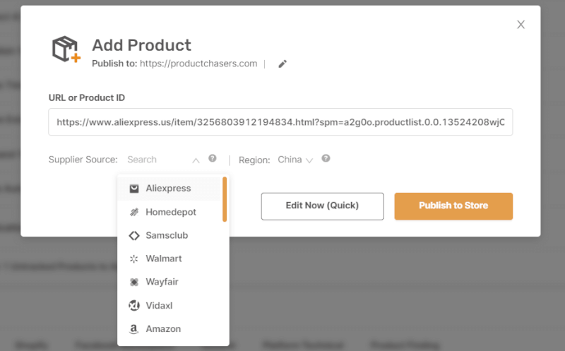 Add product URL to product importer