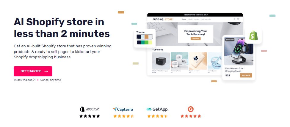 AutoDS AI Shopify Store in Less Than 2 Minutes