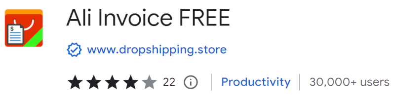 AliExpress Dropshipping On Shopify Free Invoice Chrome Extension