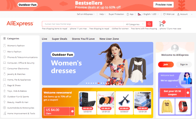 aliexpress free dropshipping supplier