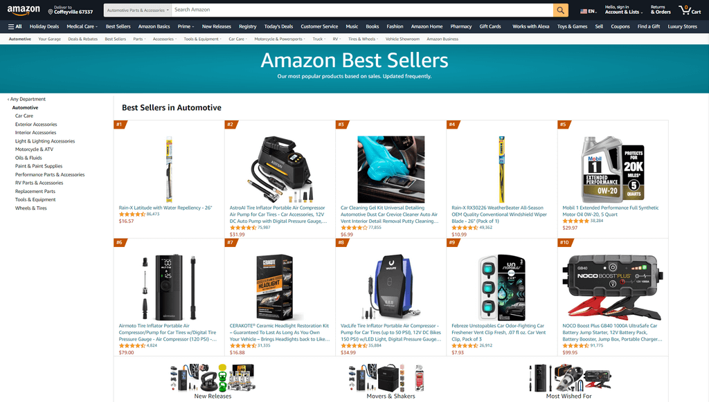 amazon auto parts