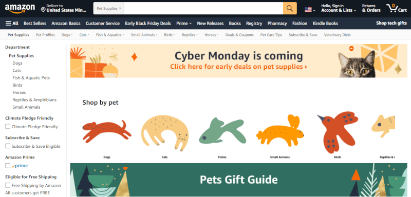 Amazon Dropship Pet Supplies Provider