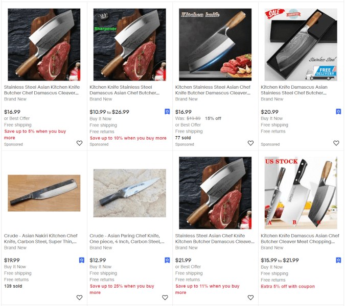 Dropshipping Asian Knives