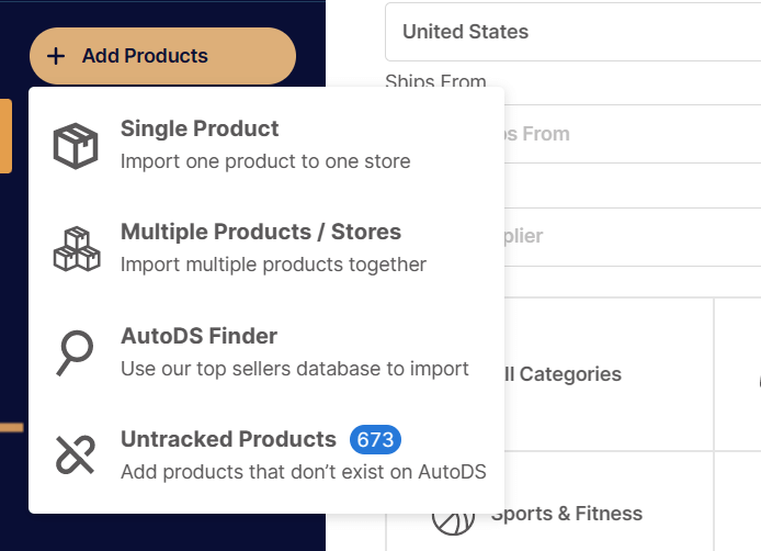 AutoDS Automatic Importing Methods