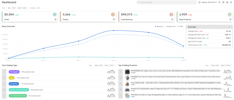 AutoDS Platform Dashboard