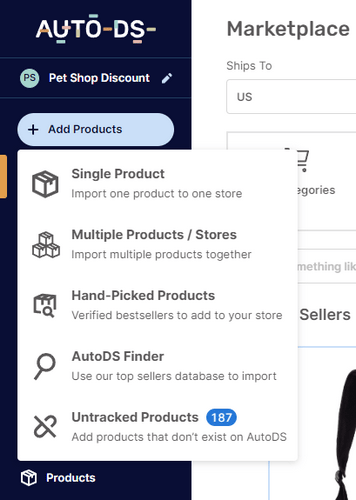 Autods product importing feature