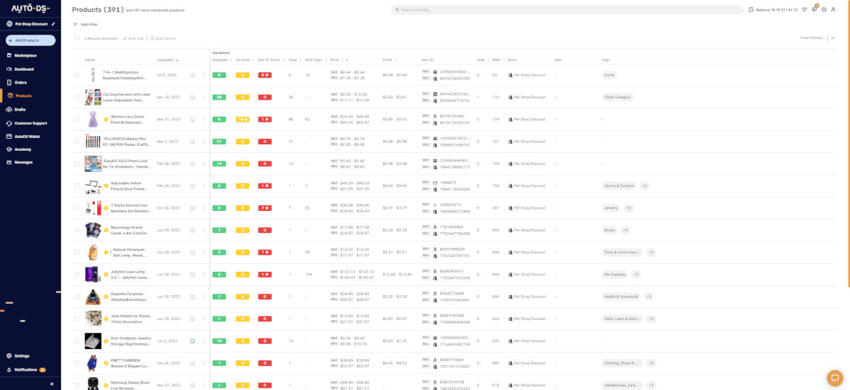 AutoDS Products Platform