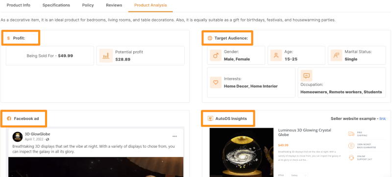 AutoDS Winning Products Hub AliExpress Dropshipping Center