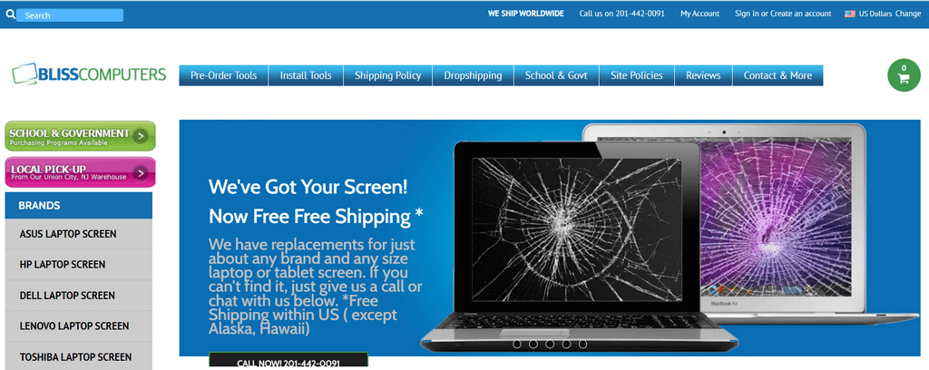 BlissComputers dropshipping suppliers new jersey