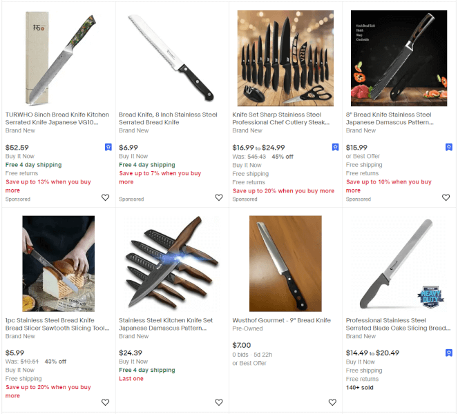 Dropshipping Bread Knives