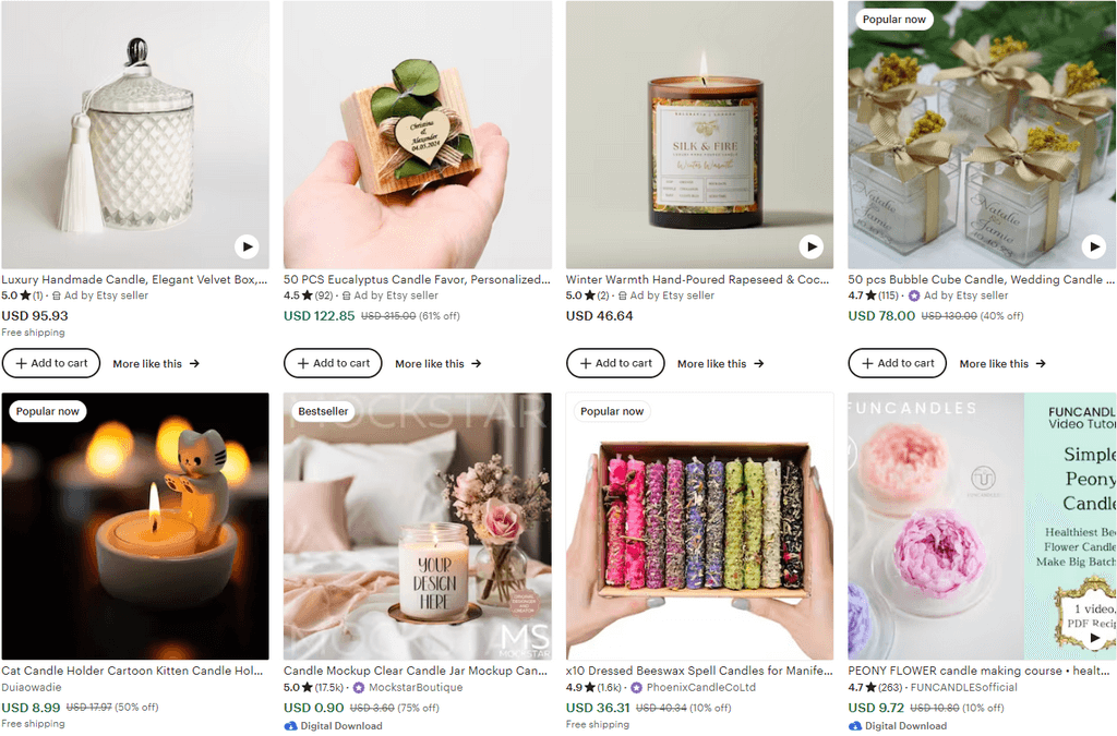 candles best dropshipping products