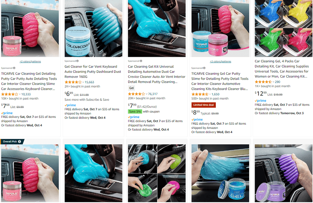 Car Cleaning Gel