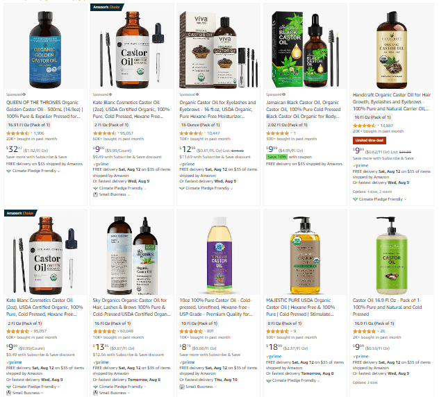 Castor Oil dropshipping