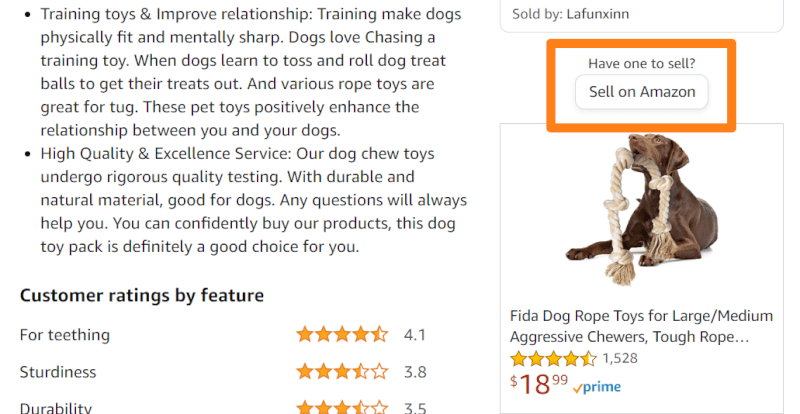 Check if we can sell the product on Amazon