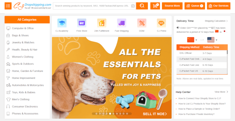 CJDropshipping WooCommerce dropshipping suppliers
