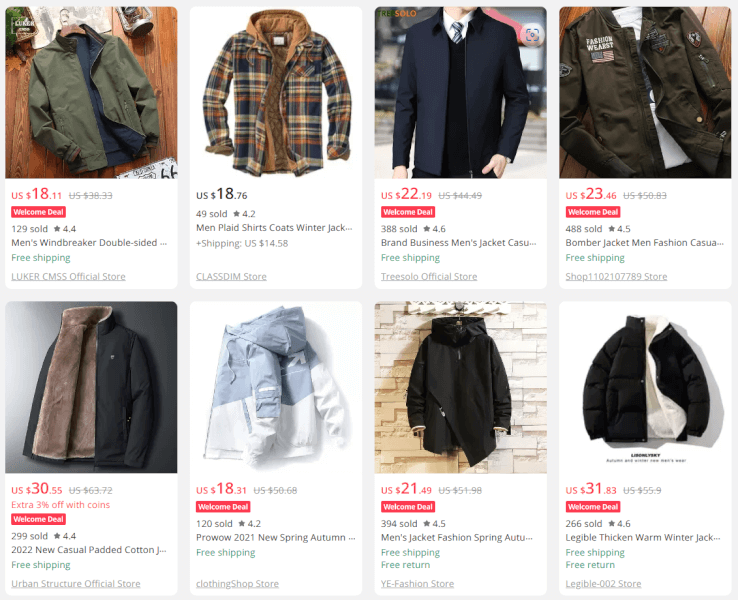 Dropshipping Clothes Men's Coats