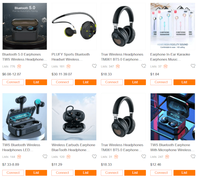 Dropshipping Electronics Earphones & Headphones