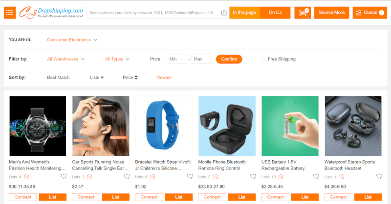 Dropshipping Electronics Supplier CJDropshipping