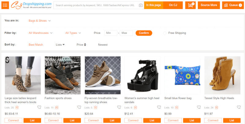 Dropshipping Shoes Supplier CJDropshipping