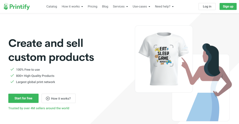 Dropshipping T-Shirt POD Company Printify