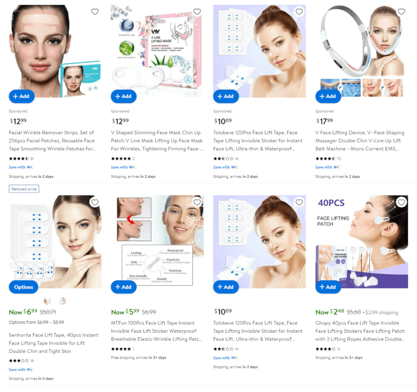 Face Lifting Tape Walmart dropshipping beauty products