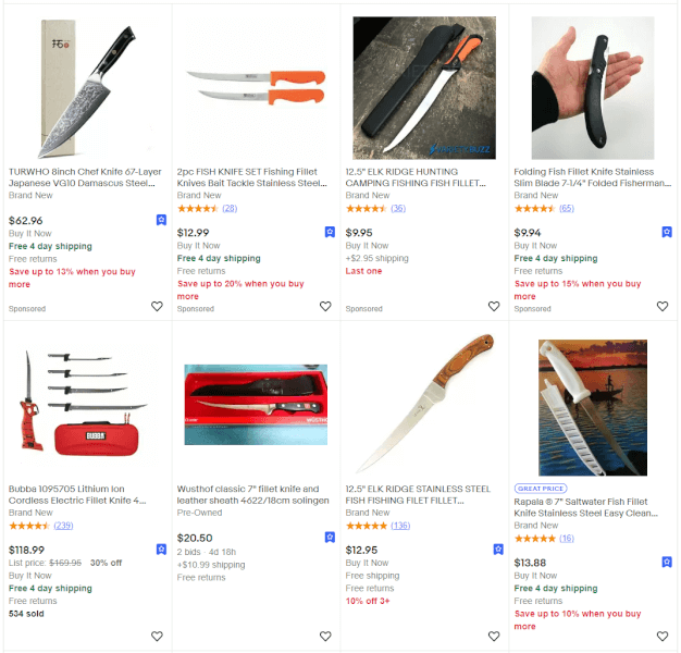 Dropshipping Filet Knives