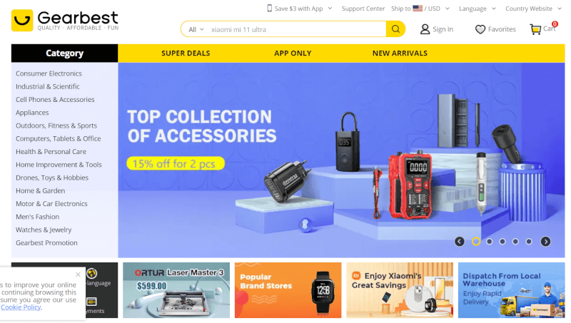 Gearbest dropshipping supplier