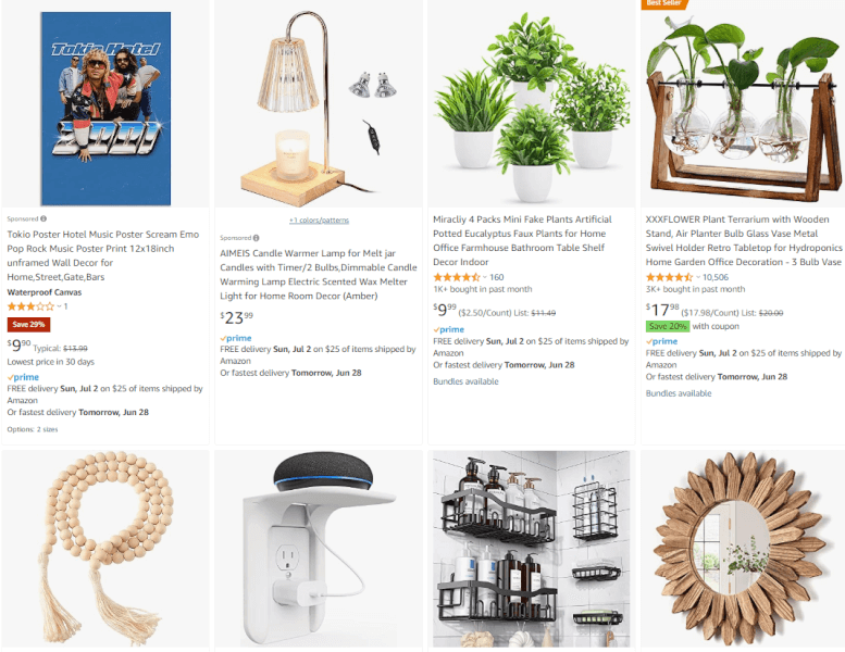 Home decor Amazon trend