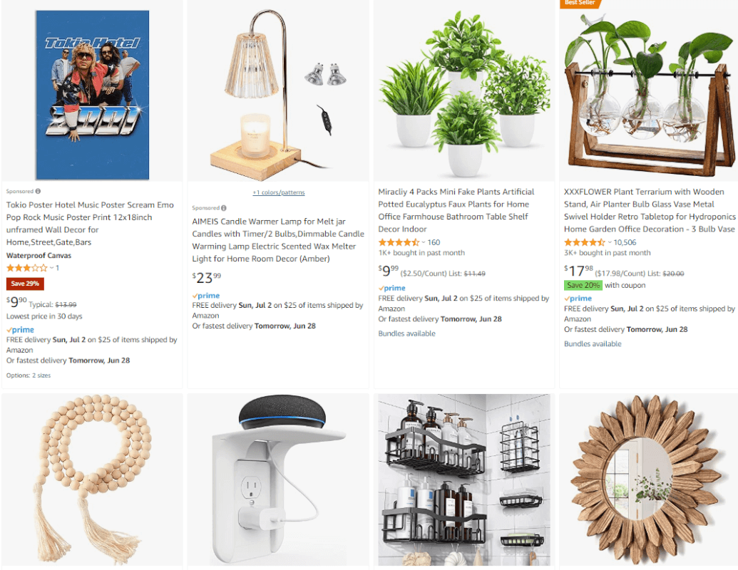 Home Decor Amazon best-selling niche