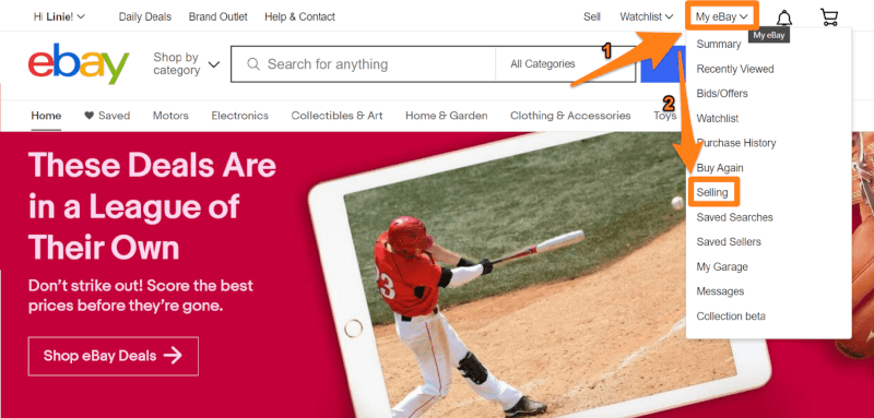 Access The eBay Seller Hub