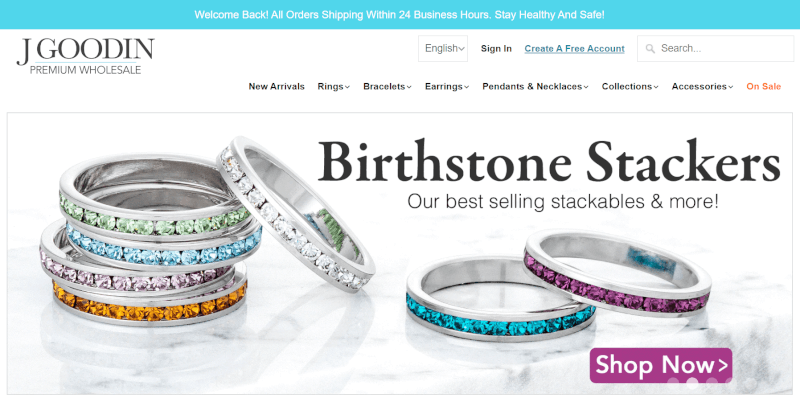 jgoodin dropshipping jewelry supplier