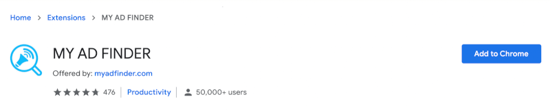 my ad finder extension